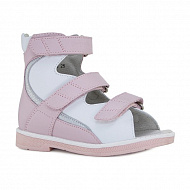 Сандали ортопедические Ортобум для девочек 71597-33 розовый/белый.